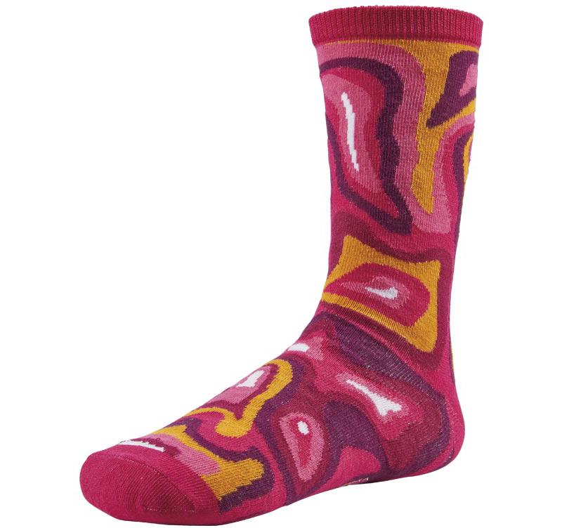 YSABEL MORA Κάλτσες ροζ με σχέδια y12680-3	